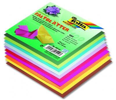 Sada papírů Origami 20x20 cm - 100 ks, jasné barvy  