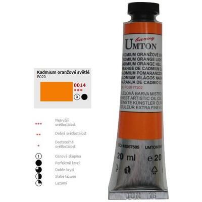 Olejová barva 20ml - Kadmium oranžové světlé/ 3