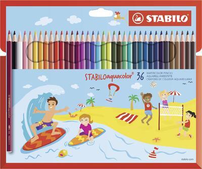 STABILO aquacolor, akvarelové pastelky - 36 ks, pro děti - 1