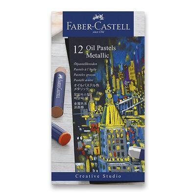 Faber-Castell METALLIC Olejové pastely - 12 ks
 - 1
