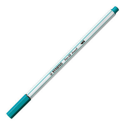 STABILO Pen 68 brush - tyrkysově modrá - 1