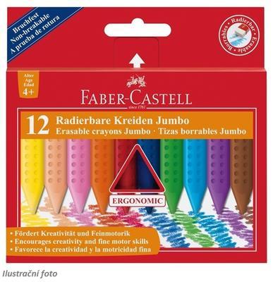 Faber-Castell voskové pastelky / Plastic Colour Grip JUMBO - 12 ks - 1