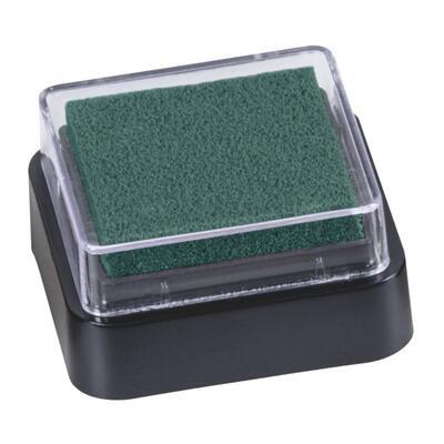 Razítkovací polštářek mini 3x3 cm - tmavě zelený  
