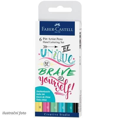 Faber-Castell PITT Popisovače  Be Unique, Be Brave, Be Yourself - 6 ks - 1