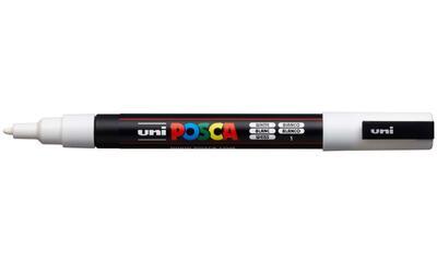 Akrylový popisovač UNI POSCA PC-3M - bílý 1 / 0,9-1,3mm - 1