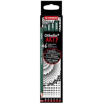 STABILO Othello ARTY grafitové tužky - 6ks /mix tvrdosí/ - 1