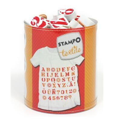 Razítka Stampo Textile - Abeceda 45ks - 1
