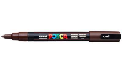 Akrylový popisovač UNI POSCA PC-3M - tmavě hnědý 22 / 0,9-1,3mm - 1