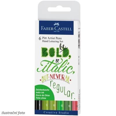 Faber-Castell PITT Popisovače  Be Bold, Be Italic, But Never Be Regular - 6 ks - 1