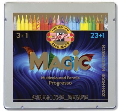 Souprava pastelových tužek v laku Magic 23+1 Progresso Magic /8774/24/ - 1