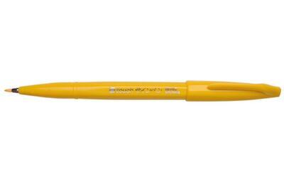 Pentel SES15C-G Popisovač Touch Brush Sign Pen - žlutý - 1