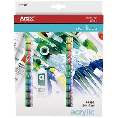 Sada akrylových barev Artix, Main Paper 24x12ml - 1