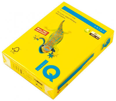 IQ color barevný kancelářský papír A4 80g/m2 - intenzivní žlutá kanárková