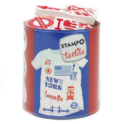 Razítka Stampo Textile - Londýn, New York - 1
