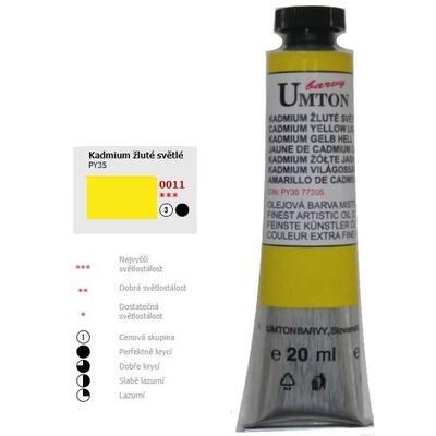 Olejová barva 20ml - Kadmium žluté světlé/ 3