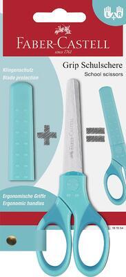 Faber-Castell Grip Školní nůžky s krytem blistr - tyrkysová - 1