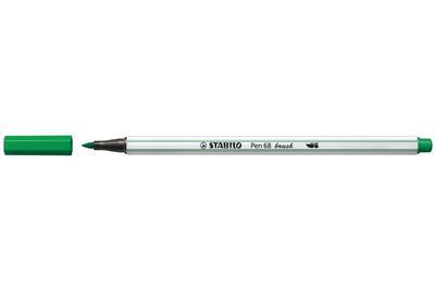 STABILO Pen 68 brush - tmavě zelená - 1