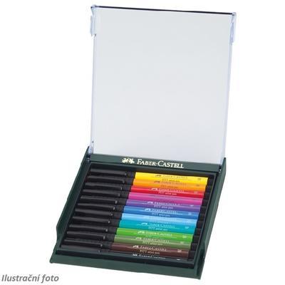 Faber-Castell PITT Artist Pen Brush - Bright 12 základních barev odstínů - 1