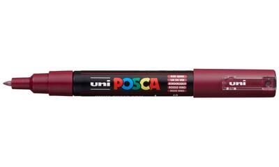 Akrylový popisovač UNI POSCA PC-1M - bordó 60 / 0,7mm - 1