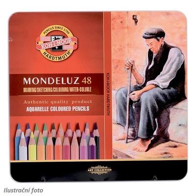 Mondeluz Akvarelové pastelky - 48 ks v plechu - 1