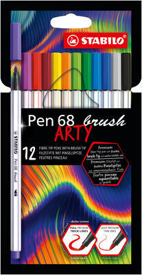 STABILO Pen 68 brush ARTY - 12 ks - 1