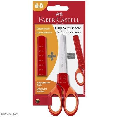 Faber-Castell Grip Školní nůžky s krytem - červené - 1