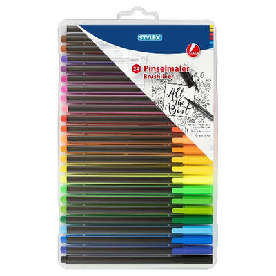 Popisovač Stylex Brushliner, 24 barev - 1