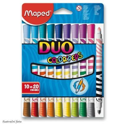 MAPED Fixy Color´Peps Duo 10 ks=20 barev v papír. krabičce - 1