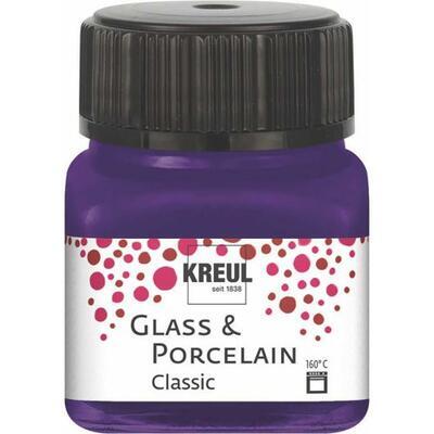 Barva na sklo a porcelán KREUL Classic 20ml - středně fialová