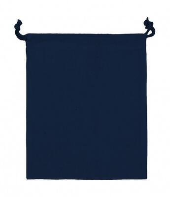 Taška bavlněná se šňůrkou  25x30 cm - temně modrá