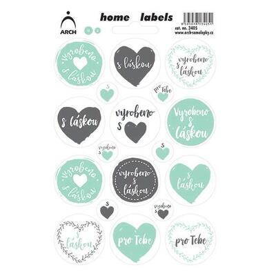 Domácí etikety Home labels - Vyrobeno s láskou 