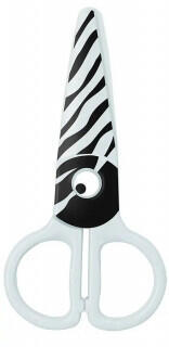 Nůžky dětské Keyroad plastové - zebra