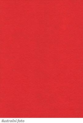 Filc 23 x 30 cm - červený světlý