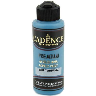 Polomatná akrylová barva Cadence Premium, 120 ml - tyrkysová