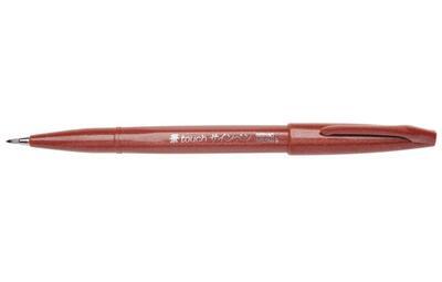 Pentel SES15C-E Popisovač Touch Brush Sign Pen - hnědý - 1