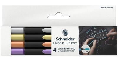 Metallic Liner Schneider Paint-It 020, 1-2 mm, 4 ks - 1