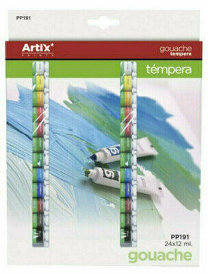 Sada temperových barev Artix, Main Paper 24x12ml - 1