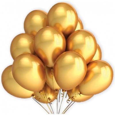 Balónky - zlatá metalíza (7ks)