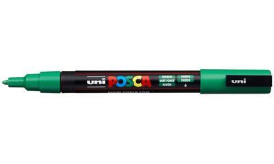 Akrylový popisovač UNI POSCA PC-3M - zelený 6 / 0,9-1,3mm - 1