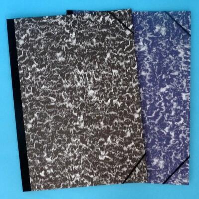 Desky na výkresy A3 s gumou - mramor modrý, černý / 508.07/ - 1