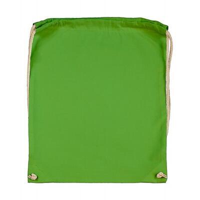 Bavlněný batoh 140 g/m2, 37x48 cm - zelený