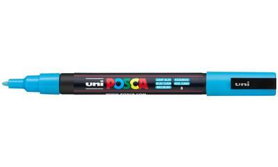 Akrylový popisovač UNI POSCA PC-3M - světle modrý 8 / 0,9-1,3mm - 1