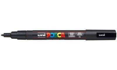 Akrylový popisovač UNI POSCA PC-3M - černý 24 / 0,9-1,3mm - 1