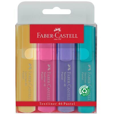 Faber-Castell Zvýrazňovač TEXTLINER 1546 pastel - sada 4 ks