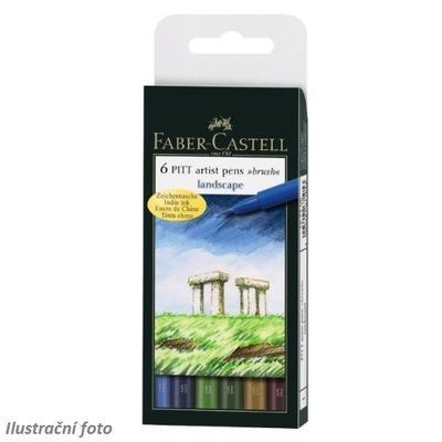 Faber-Castell PITT Artist Pen Brush - Landscape 6 ks - 1