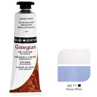 Daler & Rowney Georgian Oil 38ml - Mixing White 007, olejová barva - 1