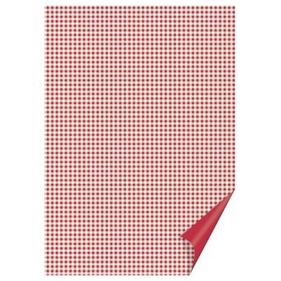 Happy Paper A4, 200 g/m2 - čtverečkovaný červený