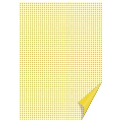 Happy Paper A4, 200 g/m2 - čtverečkovaný žlutý