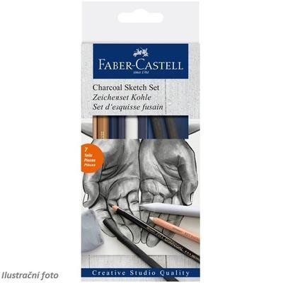 Faber-Castell Charcoal Sketch - sada uhlů, 7ks - 1