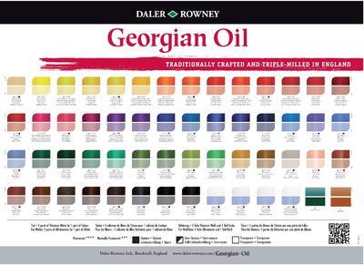 Daler & Rowney Georgian Oil 38ml - Raw Umber 247, olejová barva - 2